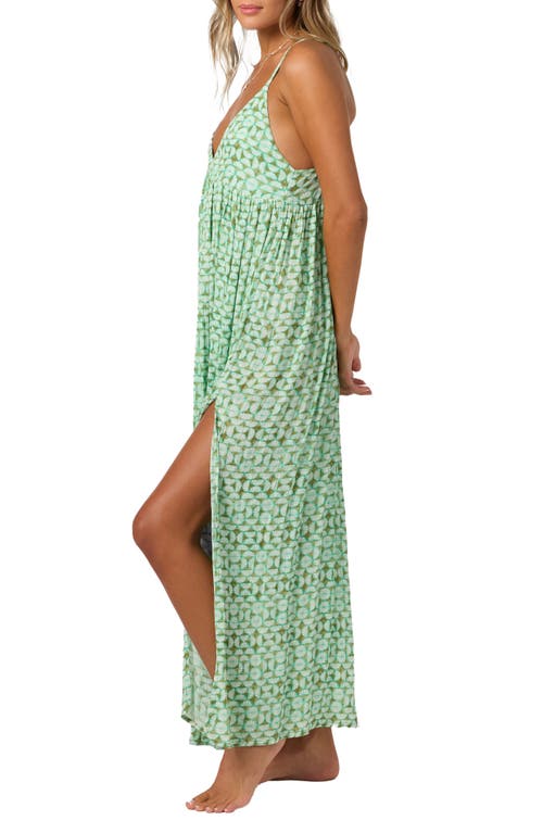 O'neill Saltwater Essentials Mel Maxi Dress In Peacock Green