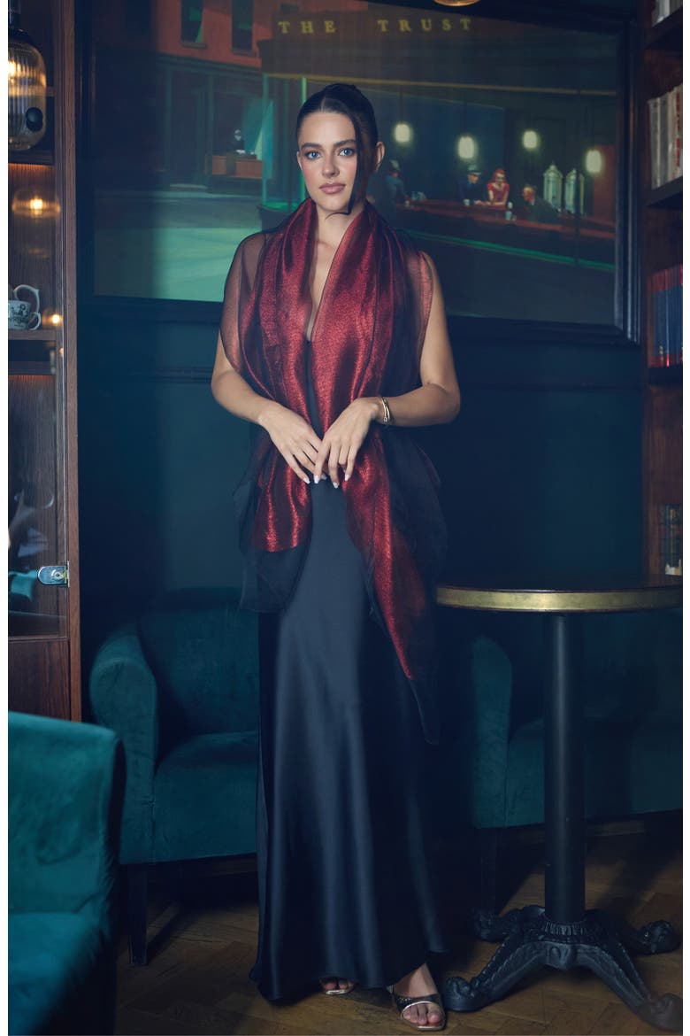 Sheer Silk Scarf, Alternate, color, BURGUNDY COMBO