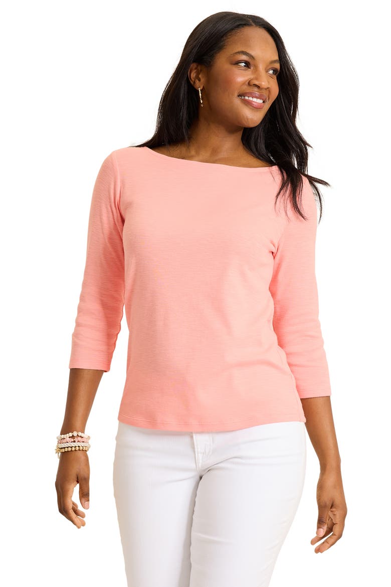 Ashby Slub Top, Alternate, color, LIGHT SALMON