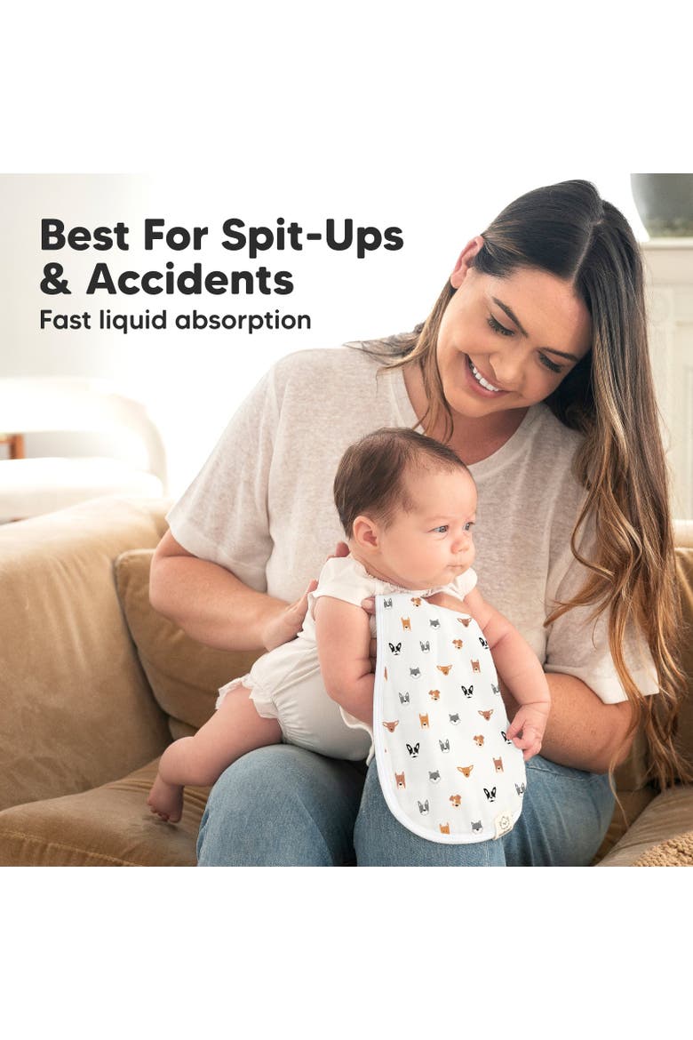 Softe Muslin Baby Burp Cloth, Alternate, color, Pets & Paws