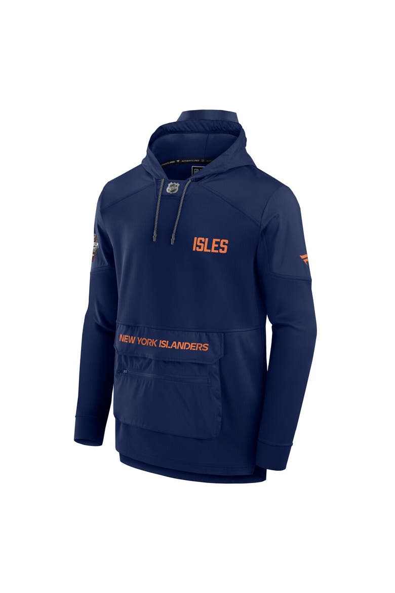 Men's Fanatics Branded Navy New York Islanders 2024 NHL Stadium Series Authentic Pro Fleece Pullover Hoodie, Alternate, color, Navy