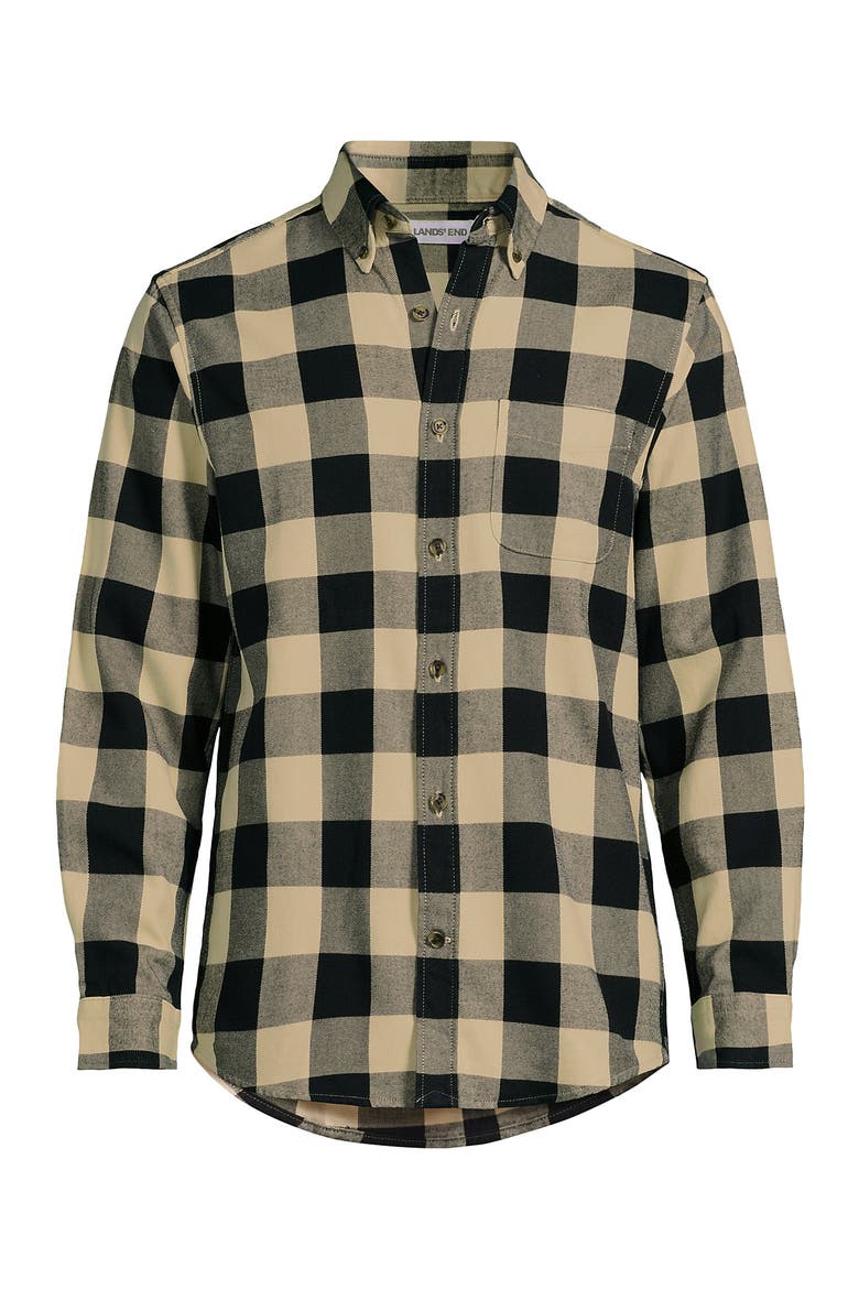 Flagship Flannel Shirt, Alternate, color, Black/Champagne Buffalo Check