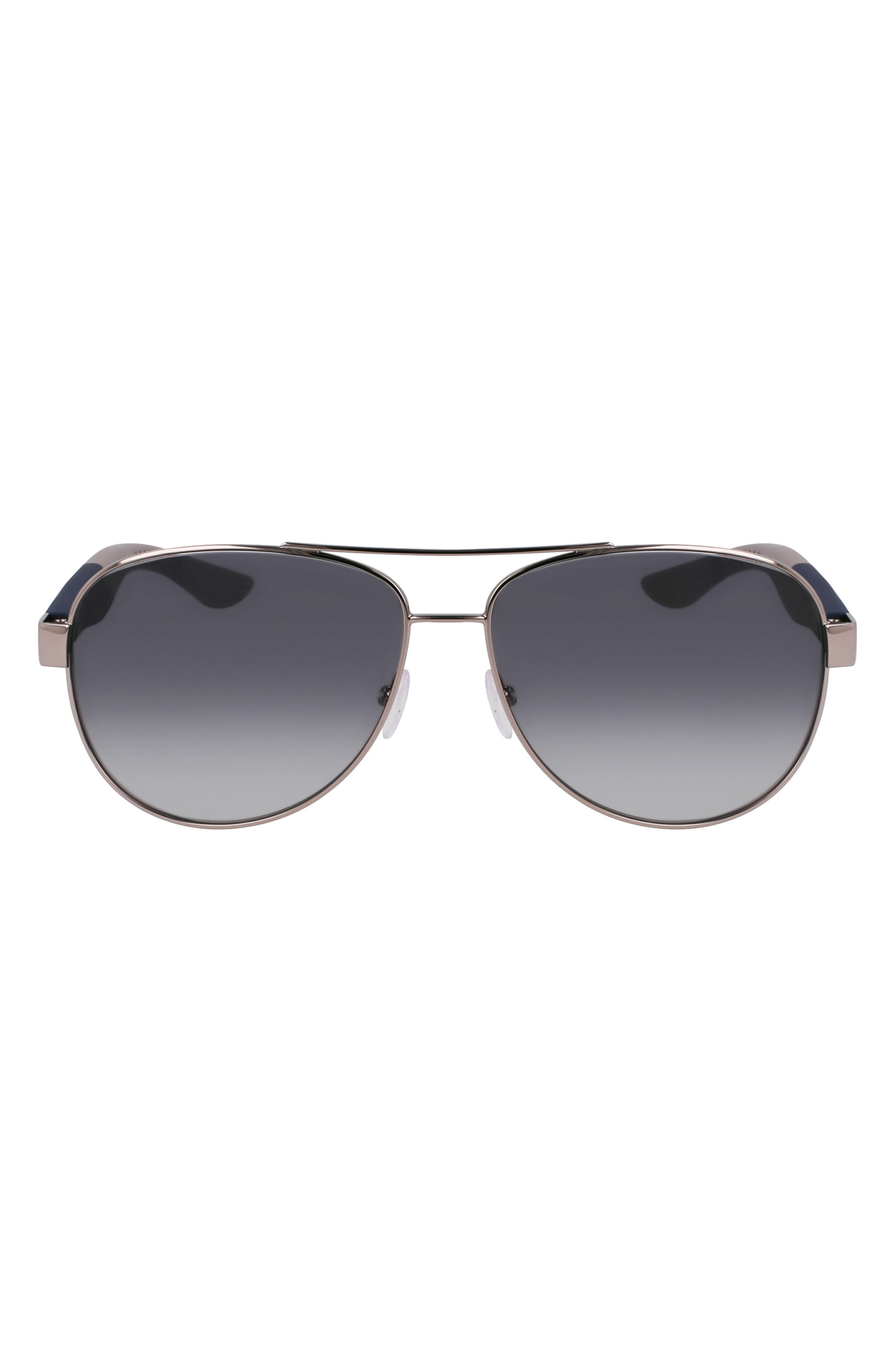 FERRAGAMO 62mm Gradient Aviator Sunglasses