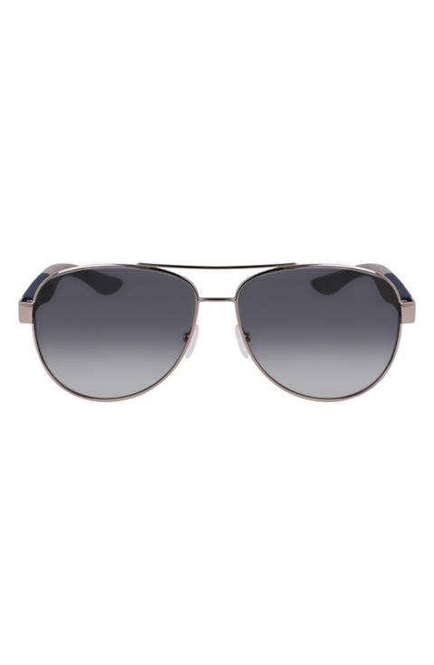 62mm Gradient Aviator Sunglasses