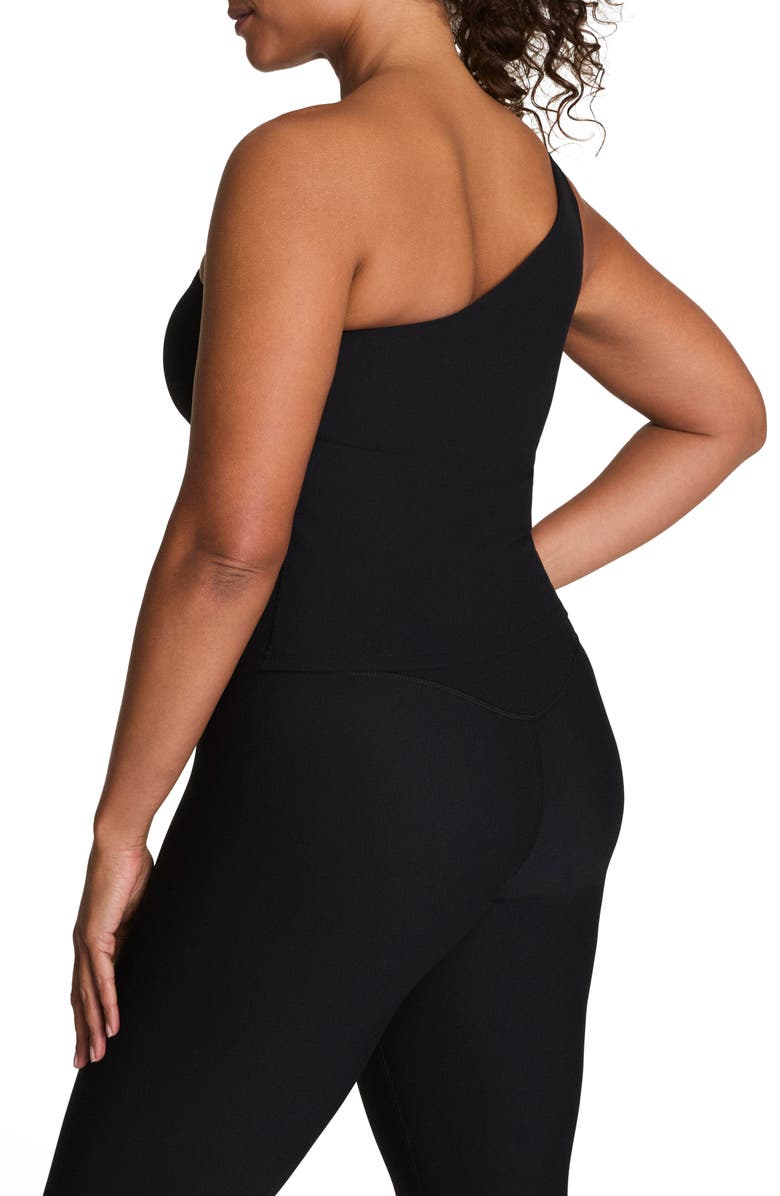 SPANX<sup>®</sup> Bare Essentials One Shoulder Tank, Alternate, color, Very Black