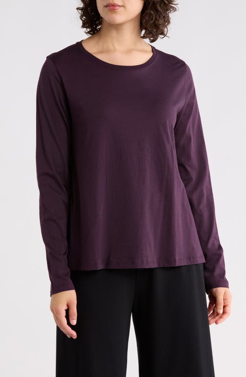 Organic Cotton Long Sleeve T-Shirt (Regular & Petite)