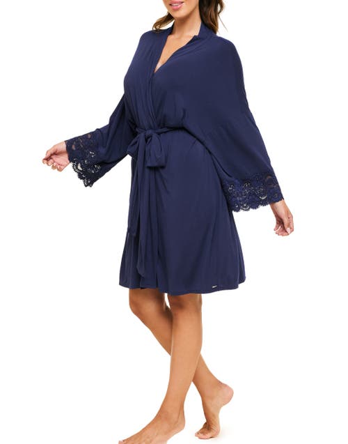 Adore Me Olenna Robe In Black