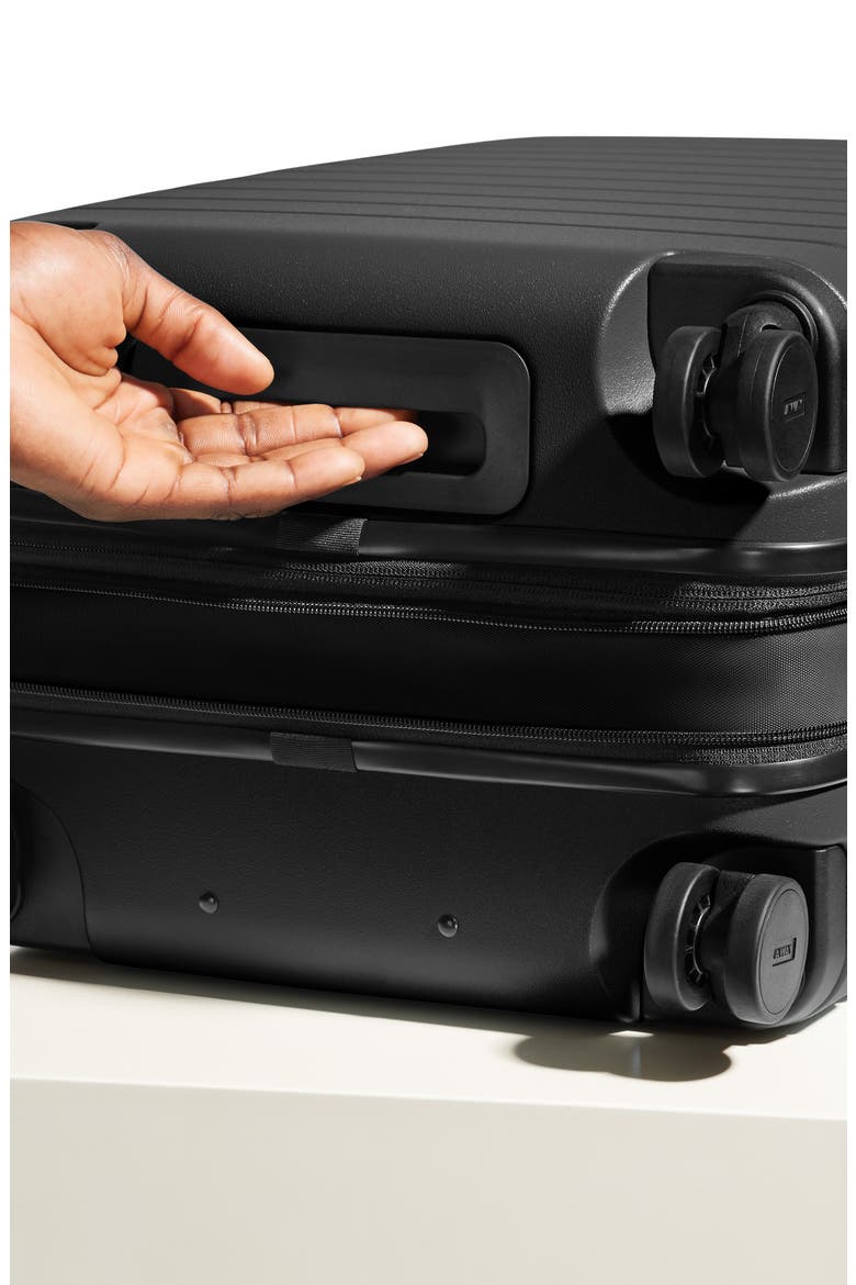 The Bigger Carry-On Flex Suitcase, Alternate, color, JET BLACK