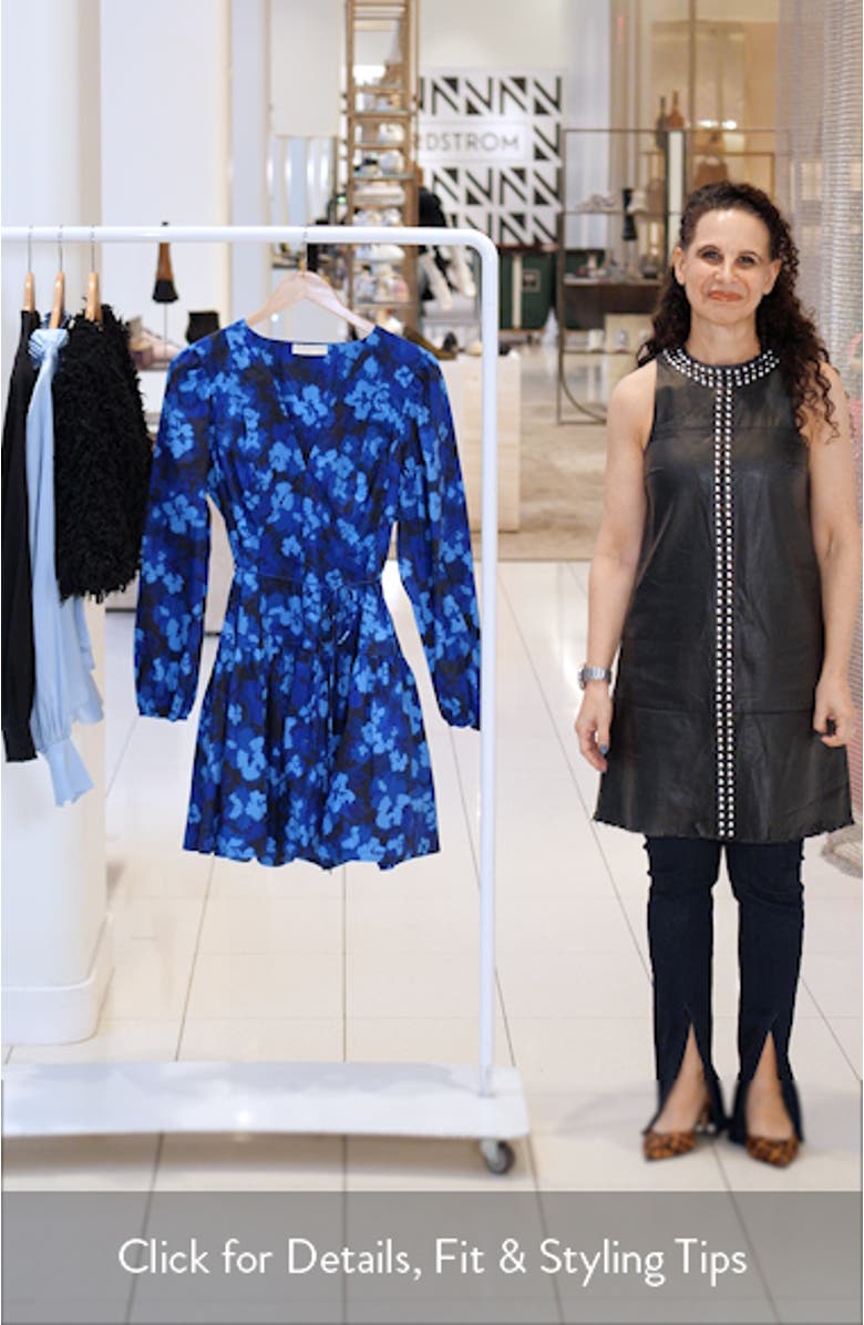 Anita Long Sleeve Cotton Sateen Minidress, sales video thumbnail