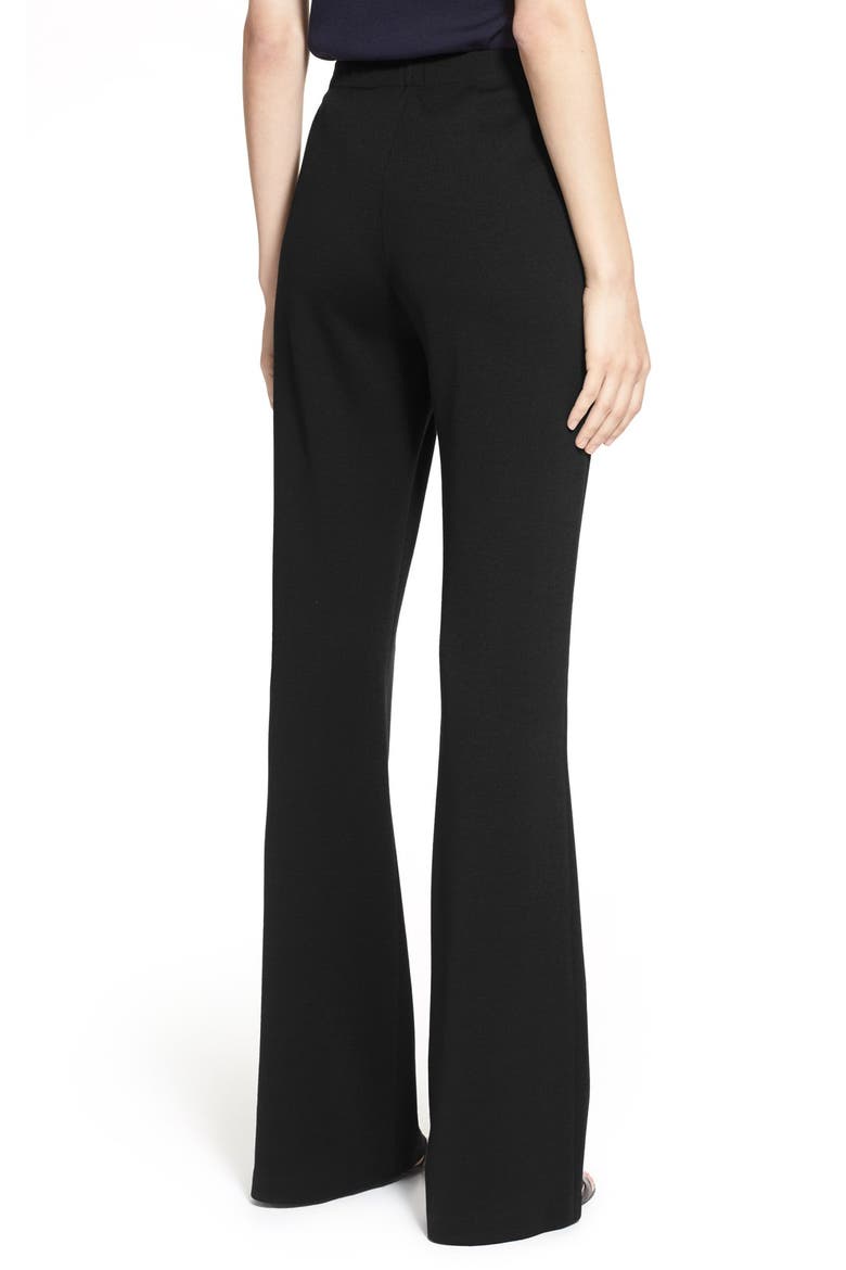 Collection Kasia Milano Knit Bootcut Pants, Alternate, color, CAVIAR