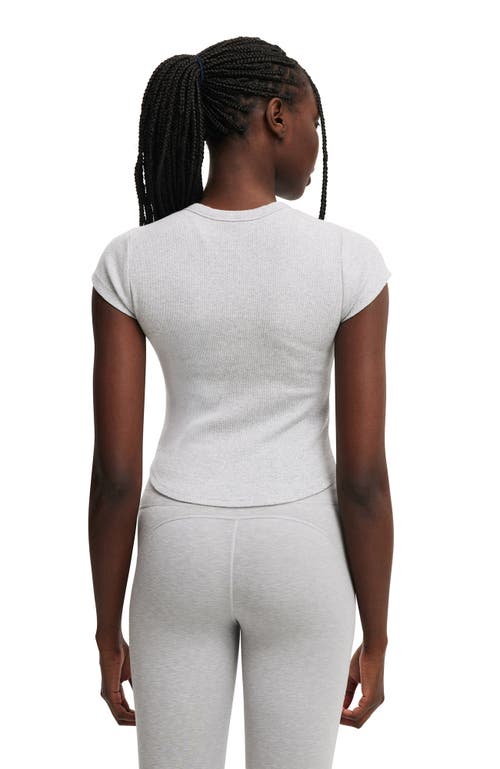 Cotton On Body Active Curved Hem Baby Tee In Gray