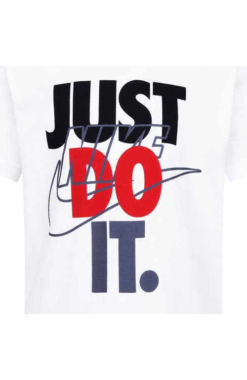 Nike 'just Do It' Shorts & T-shirt Set In Red