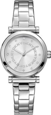 DKNY Essentials Crystal Marker Bracelet Watch, 28mm
