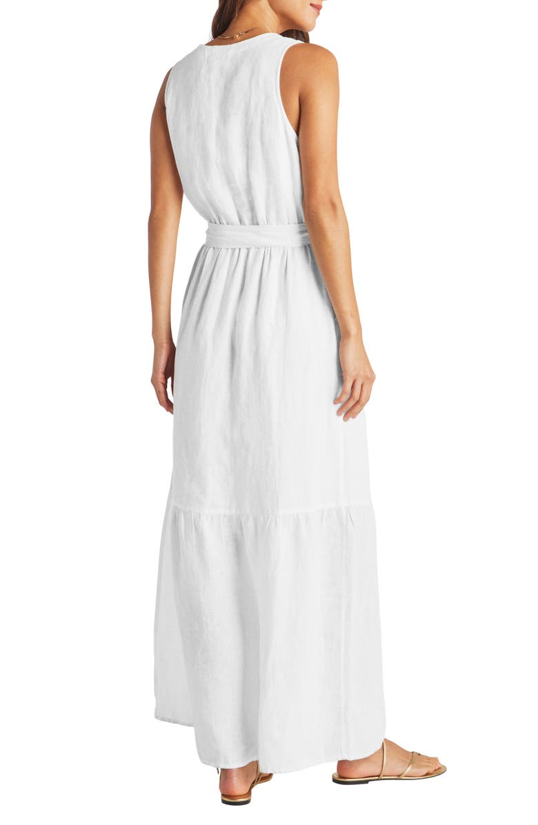 Splendid Stella Linen Maxi Dress, Alternate, color, 