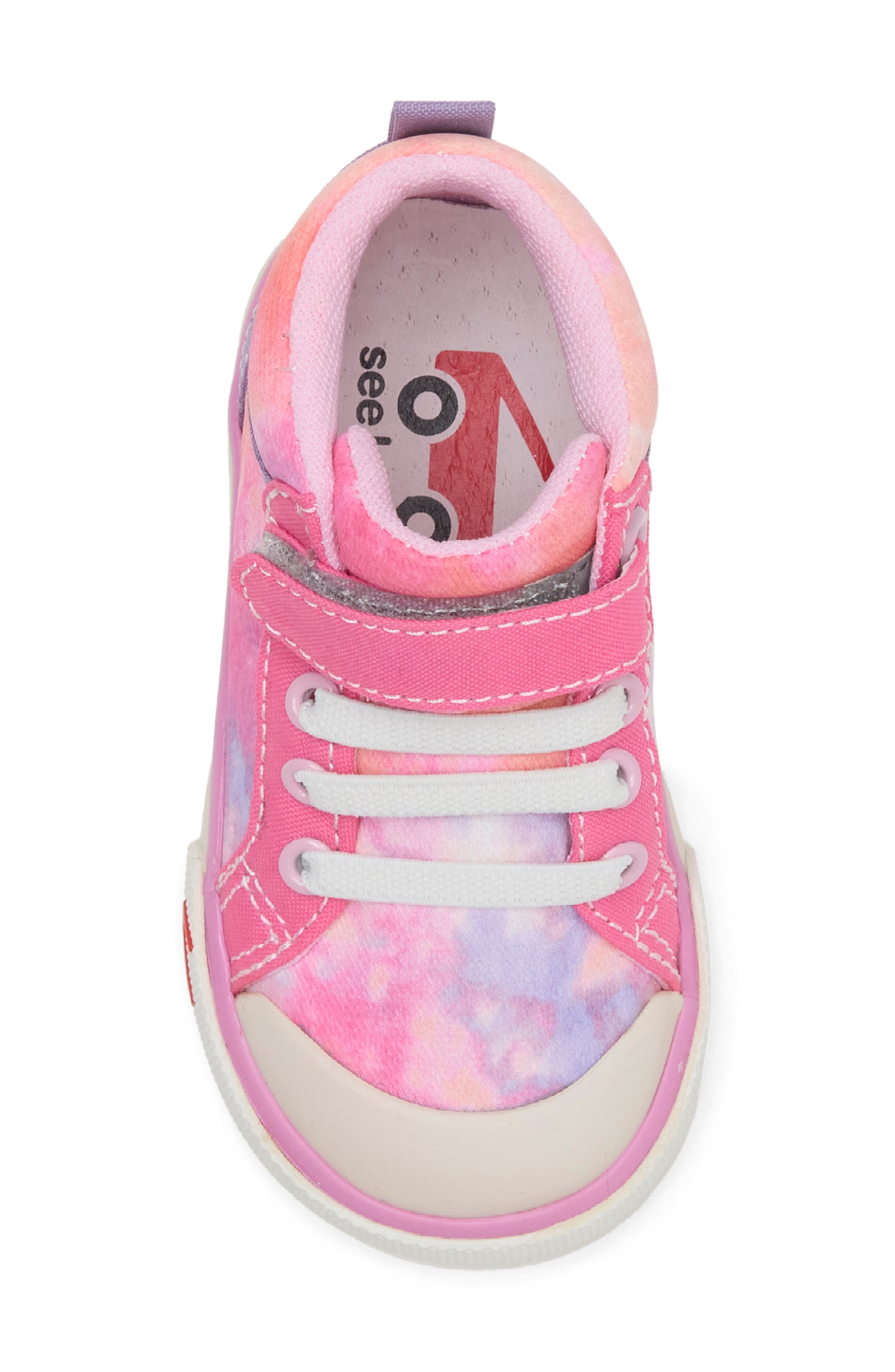 Kids' Peyton Sneaker, Alternate, color, CORAL/ TIE DYE