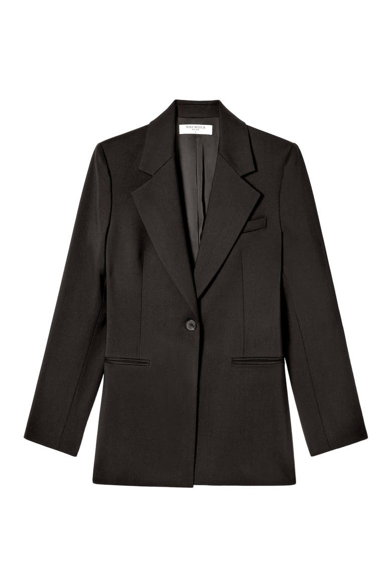 Rossi Executive Blazer - Washable Wool Twill, Alternate, color, Black