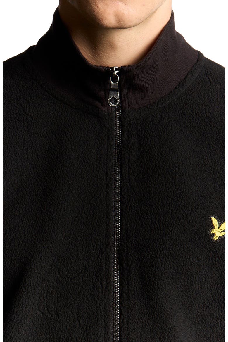 Long Sleeve Polar Fleece Track Jacket, Alternate, color, Jet Black