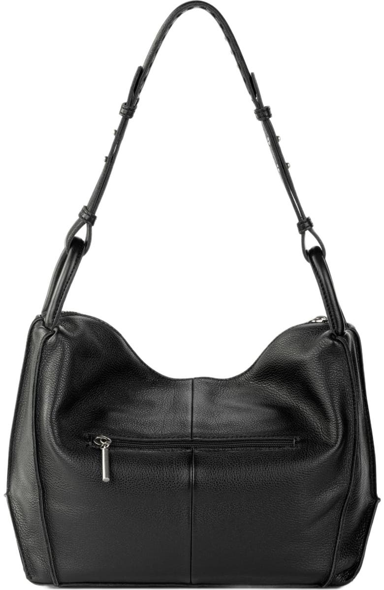 The Sak Los Feliz Hobo Leather Bag, Alternate, color, Black