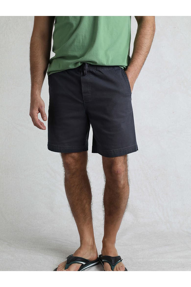 Weston Relaxed Canvas Shorts, Main, color, Navy