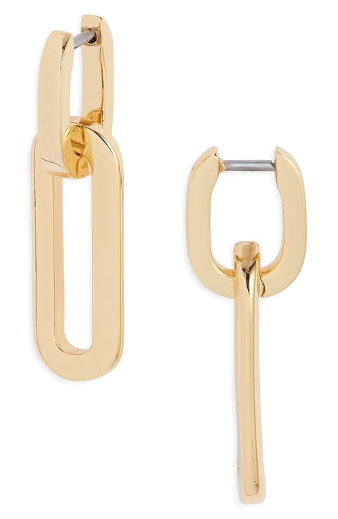 Teeni Detachable Link Huggie Hoop Earrings
