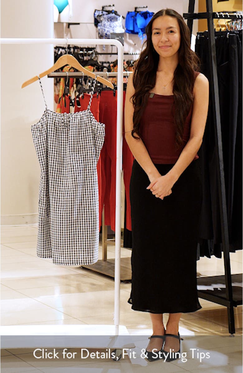 Gingham Seersucker Chemise, sales video thumbnail