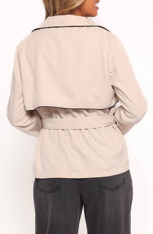 Petal And Pup Petal & Pup Franklin Tipped Crop Trench In Neutral