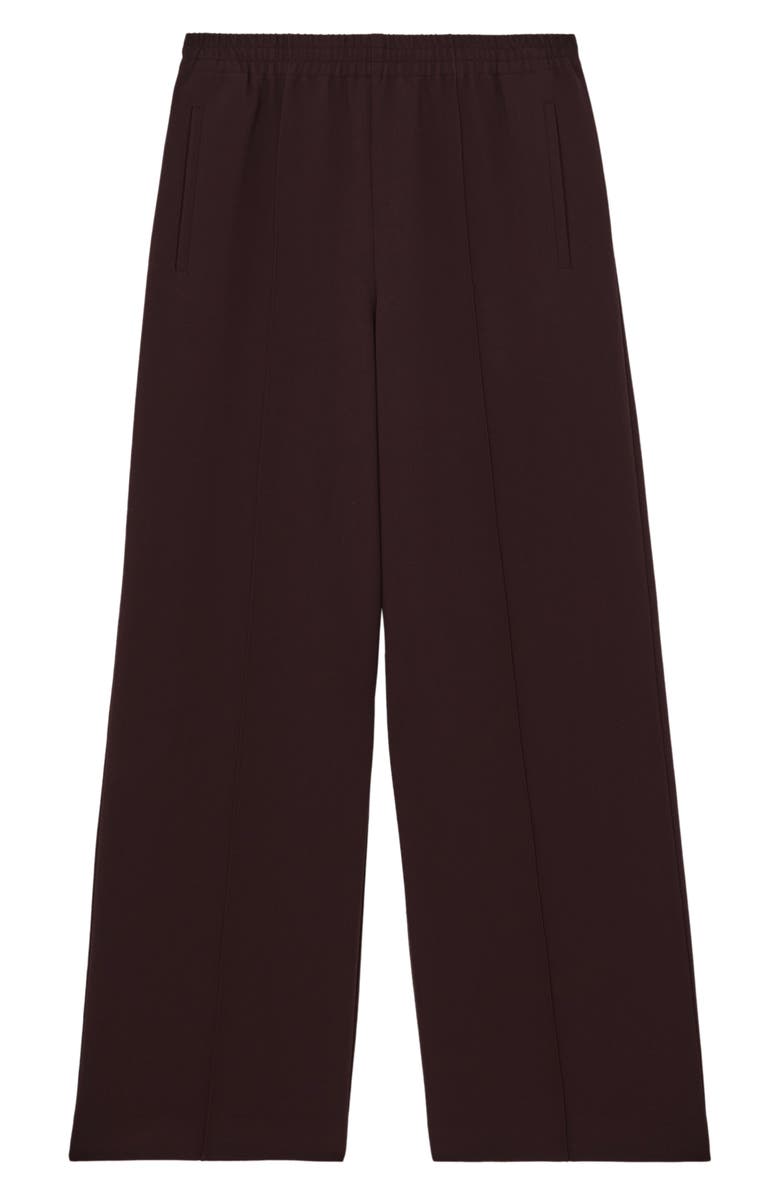 Reiss Robyn Pleated Wide Leg Pants, Alternate, color, Burgundy