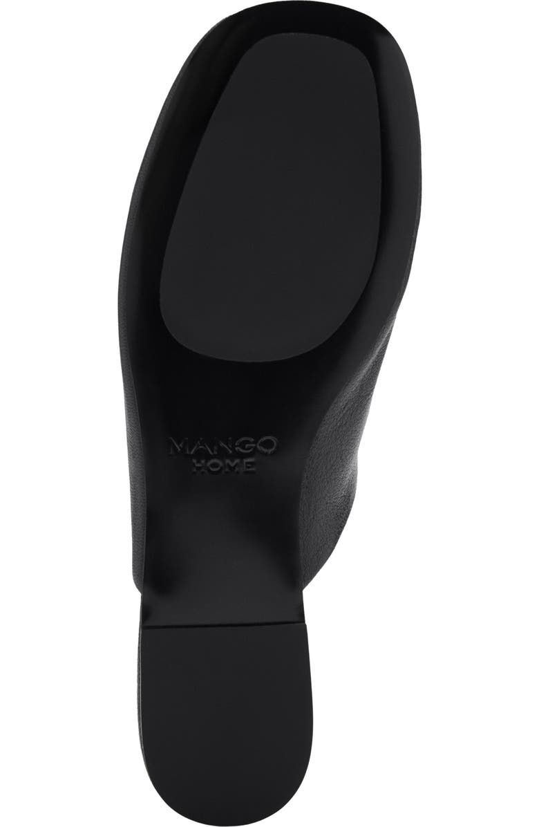 MANGO Square Toe Mule, Alternate, color, Black