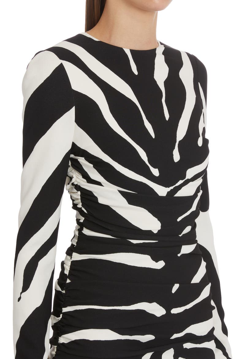 Cady Zebra Long Sleeve Dress, Alternate, color, HW3TU ZEBRA NEW