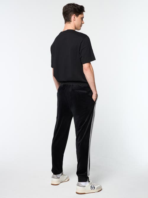 Sergio Tacchini Damarindo Velour Track Pant In Black