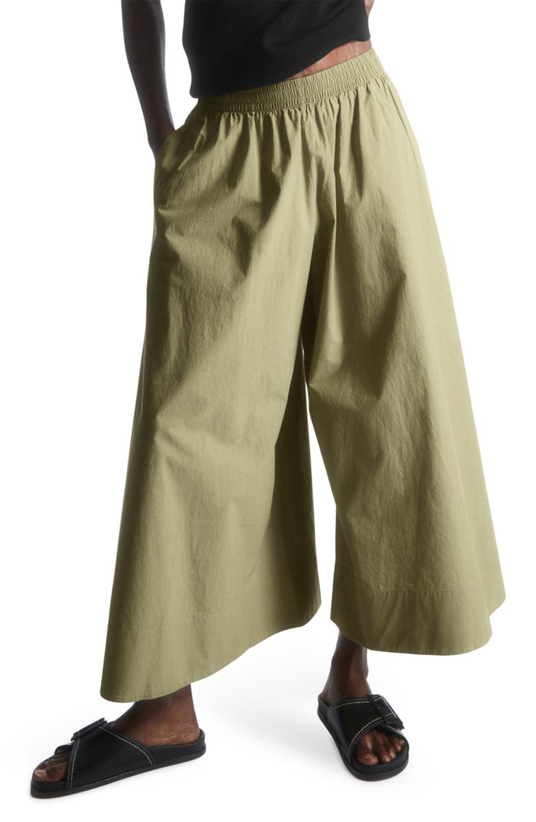 COS Cotton Wide Leg Culottes, Main, color,