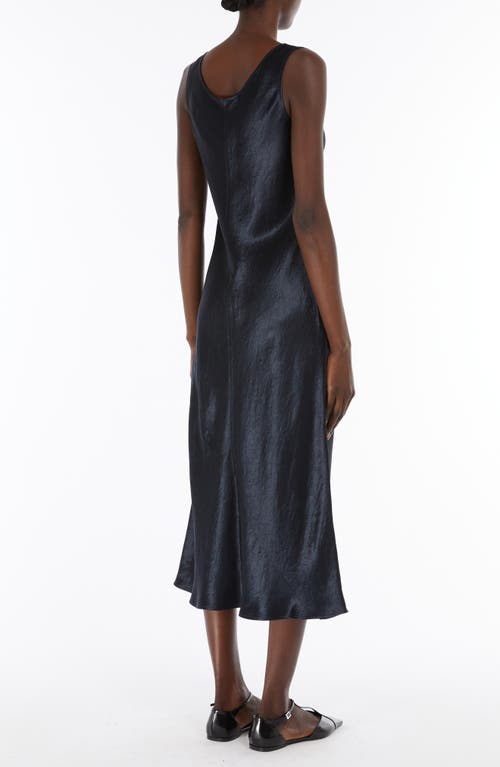 Mm By Max Mara Talete Bias Cut Satin Slipdress In Blue