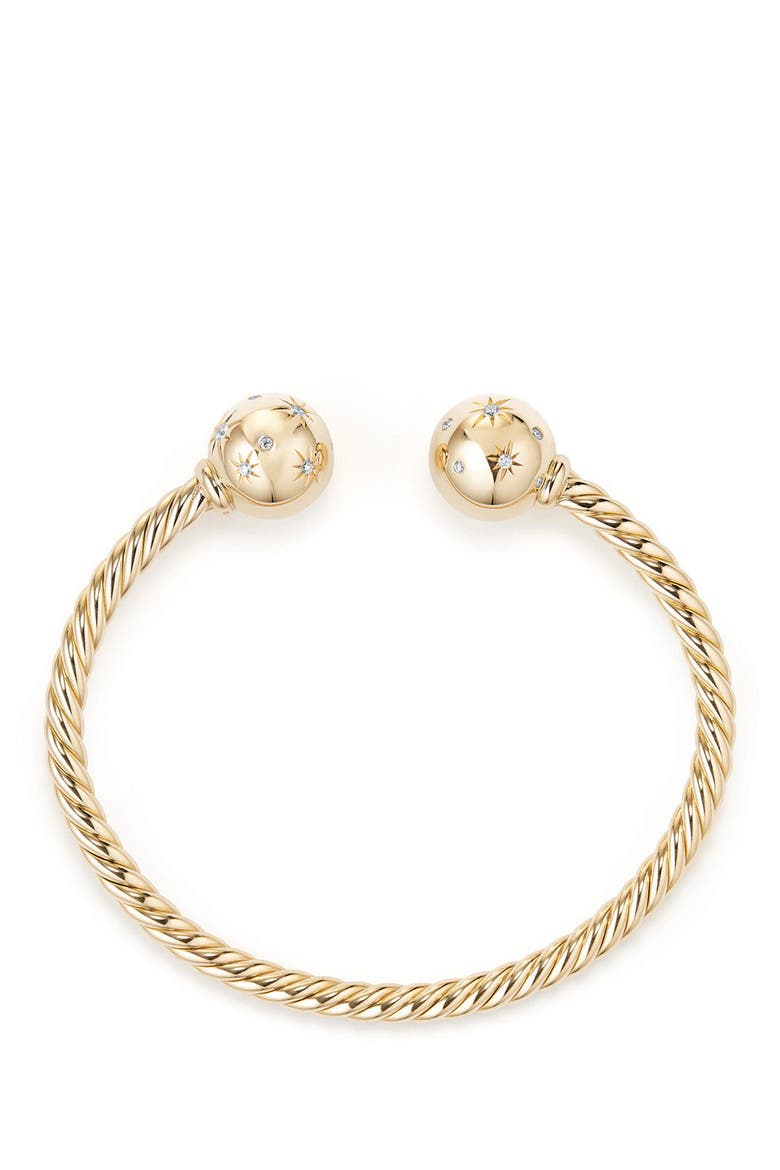 Solari Bead Bracelet with Diamonds in 18K Gold, Alternate, color, YELLOW GOLD
