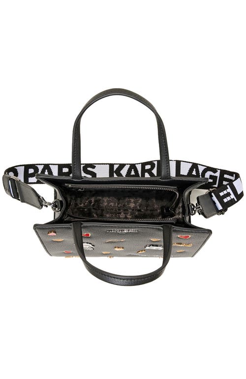 Karl Lagerfeld Maybelle Satchel In Multi/black