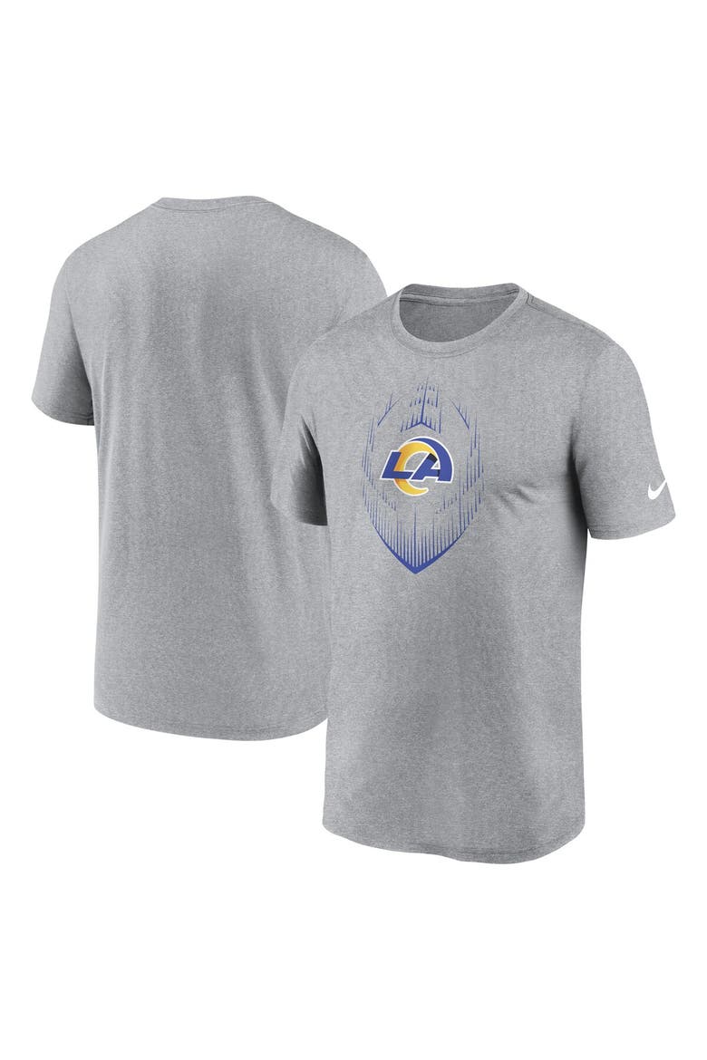 Men's Nike Heather Gray Los Angeles Rams Primetime Legend Icon Performance T-Shirt, Main, color, Heather Gray