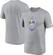 Nike Men's Nike Heather Gray Los Angeles Rams Primetime Legend Icon Performance T-Shirt