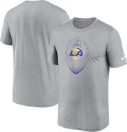 Nike Men's Nike Heather Gray Los Angeles Rams Primetime Legend Icon Performance T-Shirt