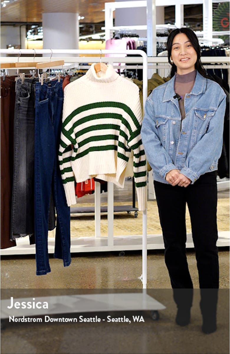 Wide Rib Turtleneck Sweater, sales video thumbnail