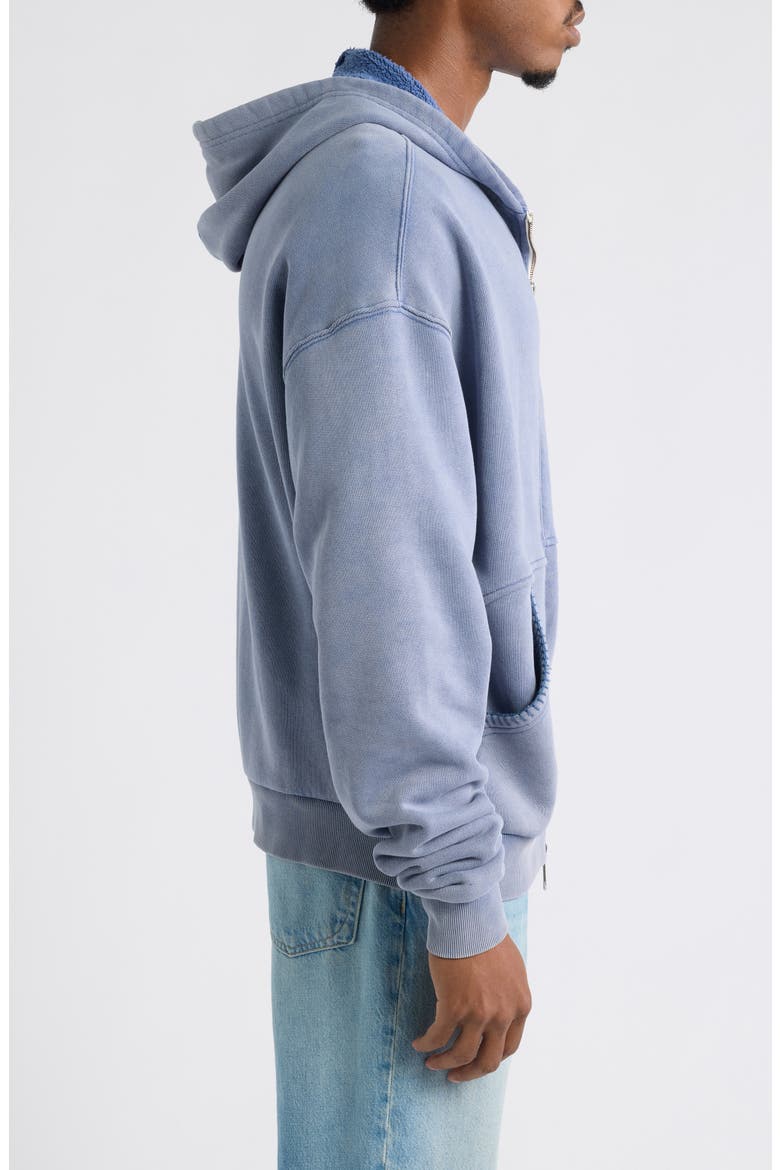 Bolt Full Zip Hoodie, Alternate, color, WASHED BLUE