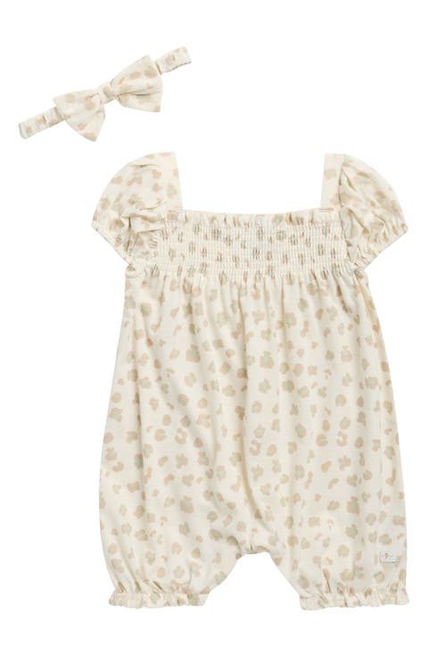 Smocked Romper & Headband Set (Baby)