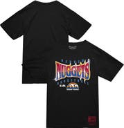 Mitchell & Ness Men's Mitchell & Ness  Black Denver Nuggets Worldwide Collection Glow Up T-Shirt