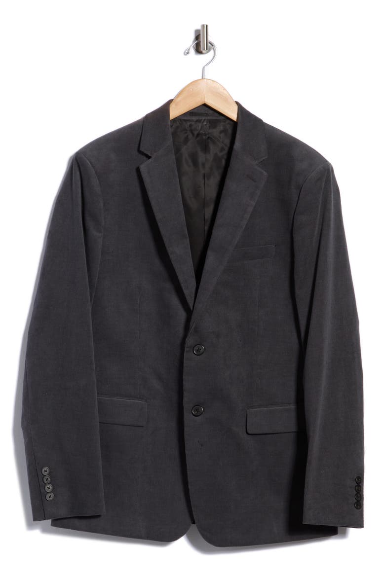 Morton Stretch Corduroy Sport Coat, Main, color, DARK GREY