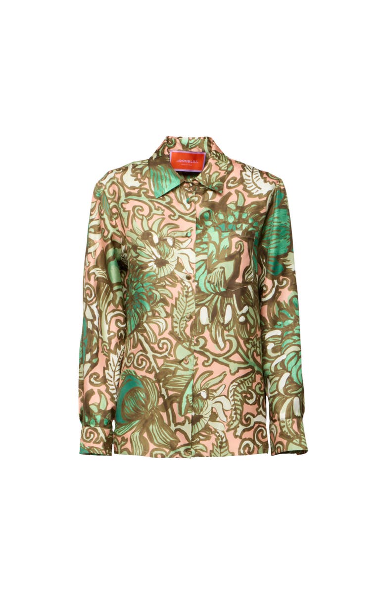 La DoubleJ Boy Shirt Anemone Pink Olive, Alternate, color, 