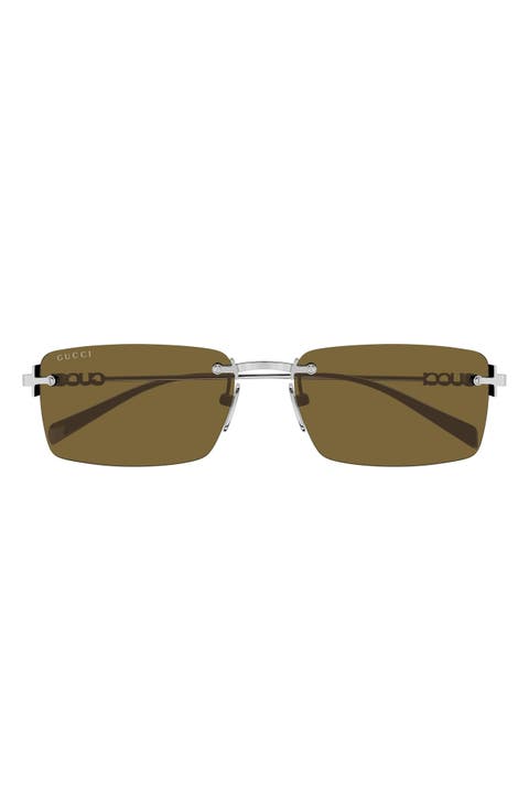56mm Rectangular Sunglasses