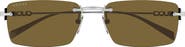 Gucci 56mm Rectangular Sunglasses