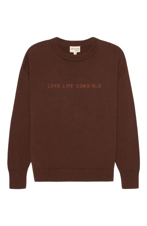 Riley Crewneck Sweater Long Live Cowgirls