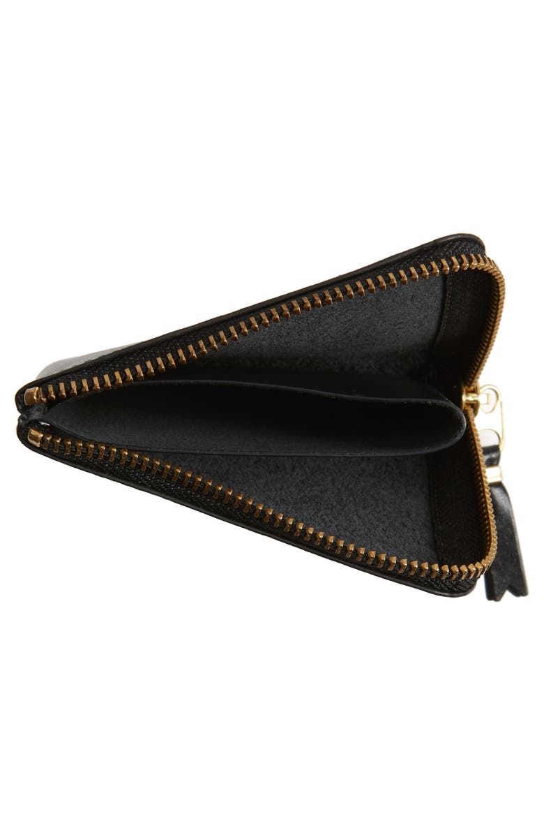 Comme des Garçons Wallets Classic Leather Half Zip Wallet, Alternate, color, Black