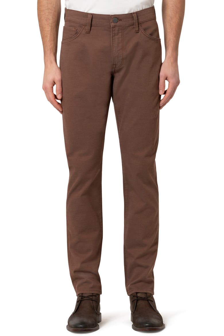 Courage CoolMax® Stretch Straight Leg Five Pocket Pants, Main, color, BROWN COOLMAX