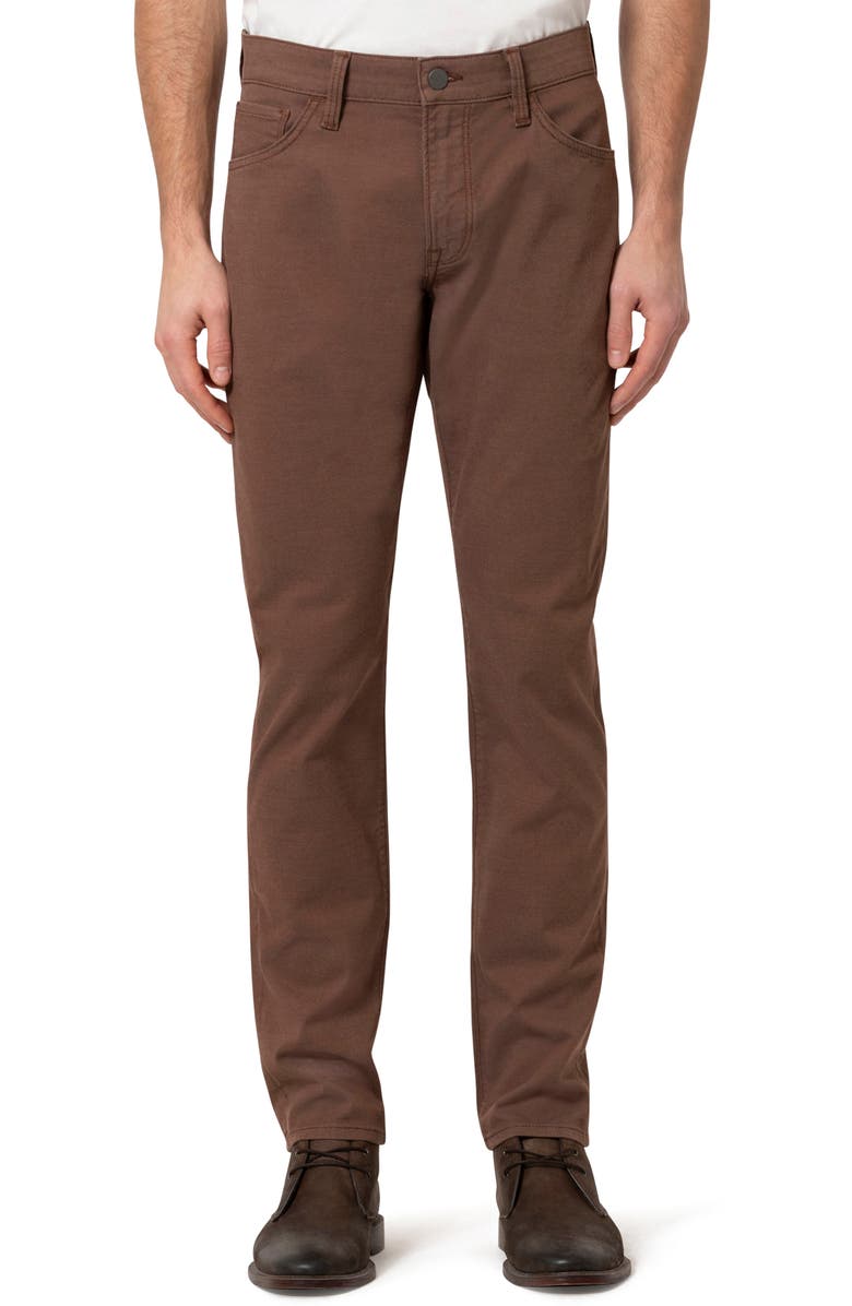 34 Heritage Courage CoolMax<sup>®</sup> Stretch Straight Leg Five Pocket Pants, Main, color, Brown Coolmax