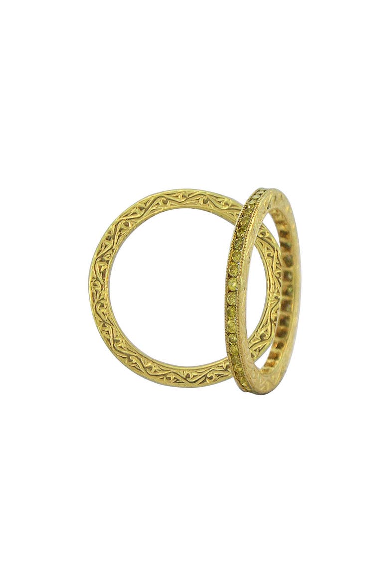 Channel Set Yellow Diamond Band Ring, Main, color, 18KYG YD0.50